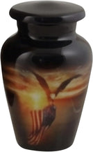 Load image into Gallery viewer, At Peace Memorials Veteran Tribute Keepsake Urn for Ashes
