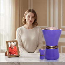 Load image into Gallery viewer, At Peace Memorials Canopic/Blessing Purple Keepsake Urn for Ashes
