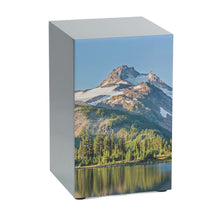 Load image into Gallery viewer, At Peace Memorials Large/Adult 200 Cubic Inches Life Canvas Majestic Mountain &amp; Lake View Pewter Cremation Urn
