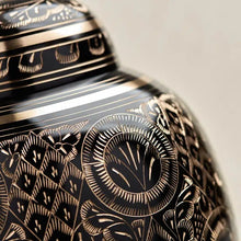 Load image into Gallery viewer, Solid Brass  Brilliance Adult Funeral Cremation Urn For Ashes 200 Cubic Inches

