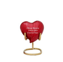 Load image into Gallery viewer, Large/Adult 200 Cubic Inches Baroque Red Brass Funeral Cremation Urn
