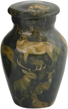Load image into Gallery viewer, At Peace Memorials Deer Camo Keepsake Urn for Ashes
