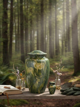 Load image into Gallery viewer, At Peace Memorials Deer Camo Keepsake Urn for Ashes
