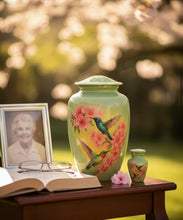 Load image into Gallery viewer, At Peace Memorials Hummingbird Adult Urn for Ashes

