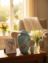 Load image into Gallery viewer, At Peace Memorials Butterfly Keepsake Urn for Ashes

