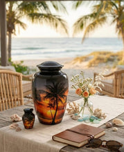 Load image into Gallery viewer, At Peace Memorials Palm Tree Adult Urn for Ashes

