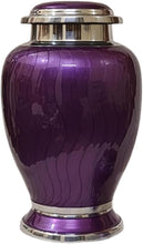 Load image into Gallery viewer, At Peace Memorials Hotep Dark Purple Adult Urn for Ashes
