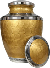 Load image into Gallery viewer, At Peace Memorials Cordoba Gold Adult Urn for Ashes
