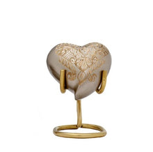 Load image into Gallery viewer, Large/Adult 200 Cubic Inches Serene Empire Platinum Brass Funeral Cremation Urn
