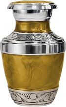 Load image into Gallery viewer, At Peace Memorials Cordoba Gold Keepsake Urn for Ashes
