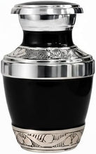 Load image into Gallery viewer, At Peace Memorials Cordoba Black Keepsake Urn for Ashes
