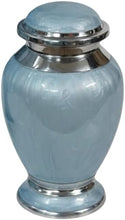 Load image into Gallery viewer, At Peace Memorials Hotep Tropical Blue Keepsake Urn for Ashes
