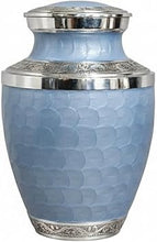 Load image into Gallery viewer, At Peace Memorials Cordoba Tropical Blue Adult Urn for Ashes
