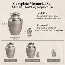 Load image into Gallery viewer, At Peace Memorials Cordoba Warm Sand Keepsake Urn for Ashes
