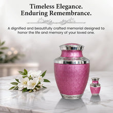 Load image into Gallery viewer, At Peace Memorials Cordoba Pink Keepsake Urn for Ashes
