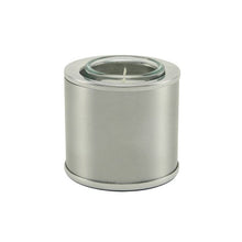 Load image into Gallery viewer, Small/Keepsake Aluminum Pewter Memory Light Cremation Urn, 20 cubic inches
