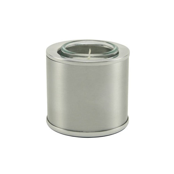 Small/Keepsake Aluminum Pewter Memory Light Cremation Urn, 20 cubic inches