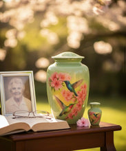 Load image into Gallery viewer, At Peace Memorials Hummingbird Urn for Ashes SET
