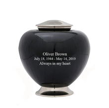 Load image into Gallery viewer, Large/Adult 200 Cubic Inches Baroque Shadow Brass Funeral Cremation Urn

