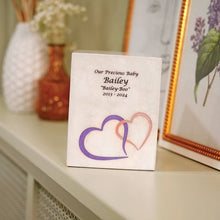 Load image into Gallery viewer, Monumental Memorials Hearts Pink White, Extra Small Urn
