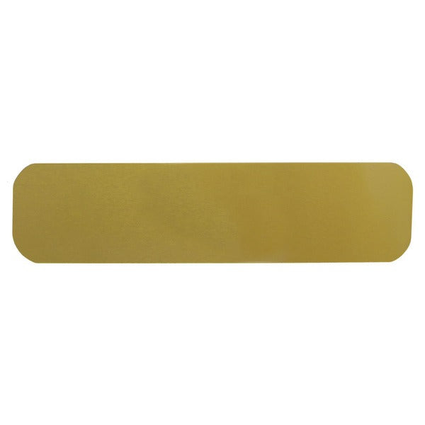 Large Alloy Rectangular Cremation Urn Personalization Plate - Bronze Colored