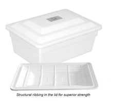 Load image into Gallery viewer, At Peace Memorials Olympia White Horizontal Funeral Cremation Urn Vault
