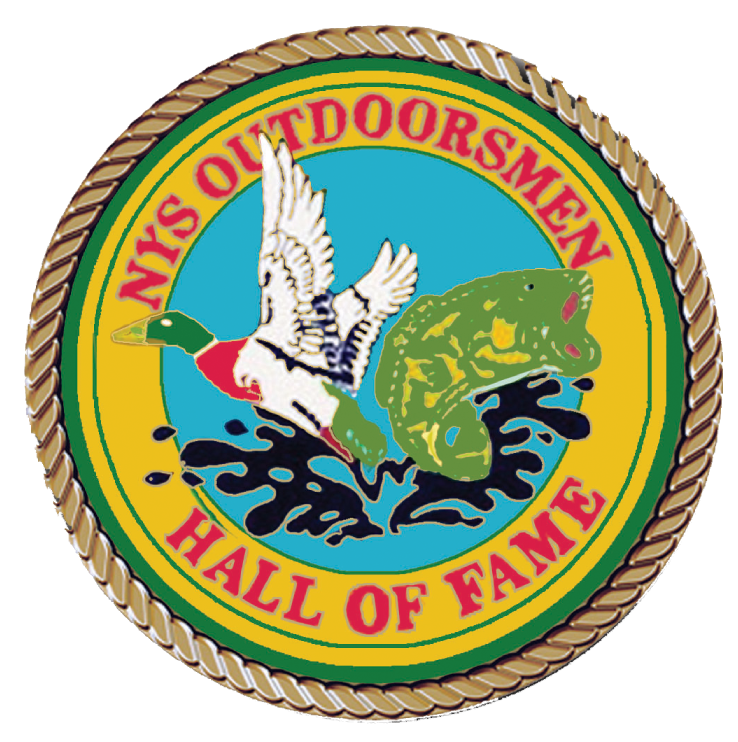 NYS Outdoorsman Hall of Fame Medallion for Box Cremation Urn/Flag Case - 4 Inch Diameter