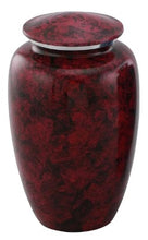 Load image into Gallery viewer, At Peace Memorials Classic Red Cremation Urn for ashes 200 CI
