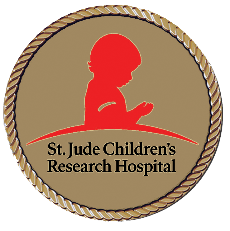 St. Jude Children’s Hospital Medallion for Box Cremation Urn/Flag Case - 2 Inch Diameter