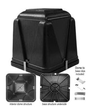 Load image into Gallery viewer, At Peace Memorials Standard Black Funeral Cremation Urn Vault - Large 18"
