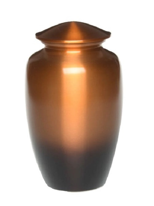 At Peace Memorials Classic Alloy Cremation Urn -Ombre Sunset - Adult 200 Cubic Inches