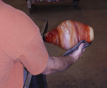 Load image into Gallery viewer, XL/Companion 400 Cubic Inch Rome Desert Funeral Glass Cremation Urn for Ashes
