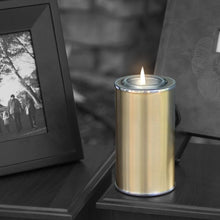 Load image into Gallery viewer, Small/Keepsake Aluminum Bronze Memory Light Cremation Urn, 20 cubic inches
