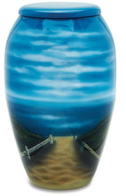 Load image into Gallery viewer, The Beach 210 Cubic Inches Large/Adult Funeral Cremation Urn for Ashes
