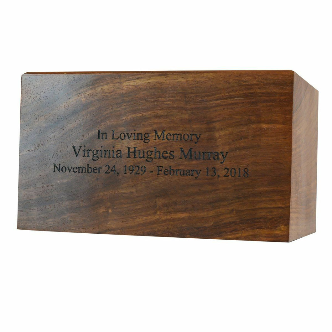 Large/Adult 200 Cubic Inches Windsor Wood Funeral Cremation Urn for Ashes