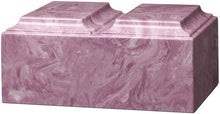 Load image into Gallery viewer, XLarge 450 Cubic Inch Purple Tuscany Companion Cultured Marble Cremation Urn
