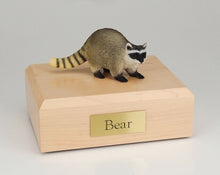 Load image into Gallery viewer, Raccoon Figurine Wildlife Cremation Urn Available in 3 Diff. Colors &amp; 4 Sizes
