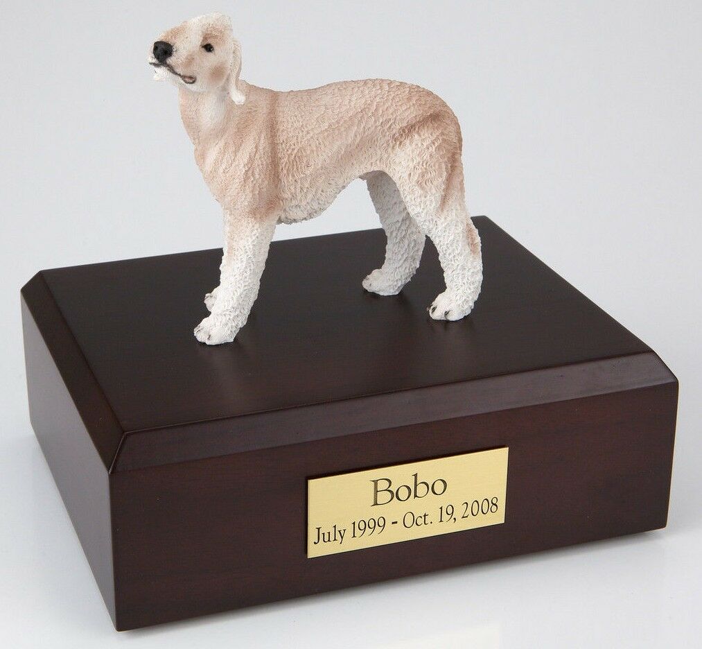 Bedlington Terrier Pet Funeral Cremation Urn Avail in 3 Diff Colors & 4 Sizes