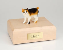 Load image into Gallery viewer, Japanese Bobtail Cat Figurine Pet Cremation Urn Available 3 Diff Colors 4 Sizes
