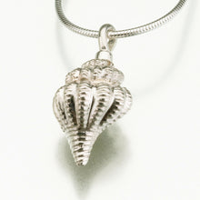 Load image into Gallery viewer, Sterling Silver Conch Shell Memorial Jewelry Pendant Funeral Cremation Urn
