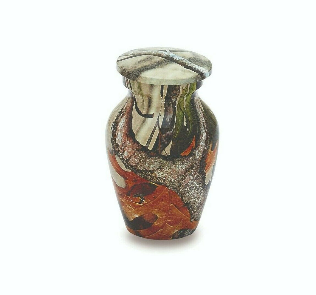 Camouflage 3 Cubic Inches Small/Keepsake Funeral Cremation Urn for Ashes