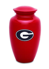 Load image into Gallery viewer, University of Georgia Bulldog 210 Cubic Inches Large/Adult Cremation Urn
