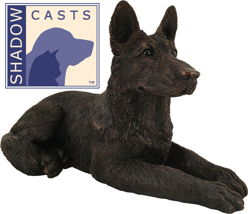 Large 100 Cubic Ins German Shepherd ShadowCasts Bronze Urn for Ashes