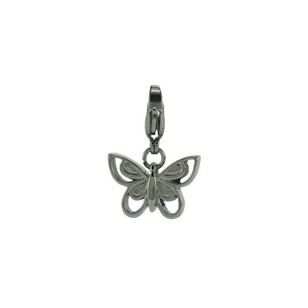 Stainless Steel Butterfly Charm for Pendant Funeral Cremation Jewelry For Ashes