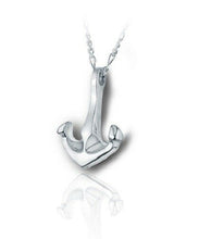 Load image into Gallery viewer, Sterling Silver Bruce Anchor Funeral Cremation Urn Pendant for Ashes w/Chain
