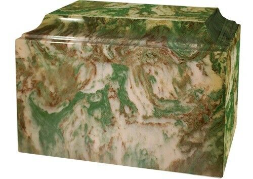 Large/Adult 225 Cubic Inch Tuscany Camo Cultured Marble Cremation Urn for Ashes