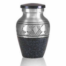 Load image into Gallery viewer, Small/Keepsake 4 Cubic Inches Black Poker Suits Brass Cremation Urn for Ashes
