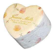 Load image into Gallery viewer, Biodegradable, Eco-Friendly Floral Heart Adult Cremation Urn, 200 Cubic Inches
