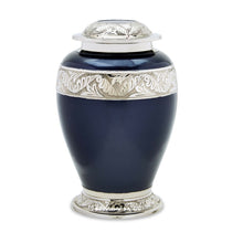 Load image into Gallery viewer, Black Brass Set of Funeral Cremation Urns for Ashes - Large and 4 Keepsakes
