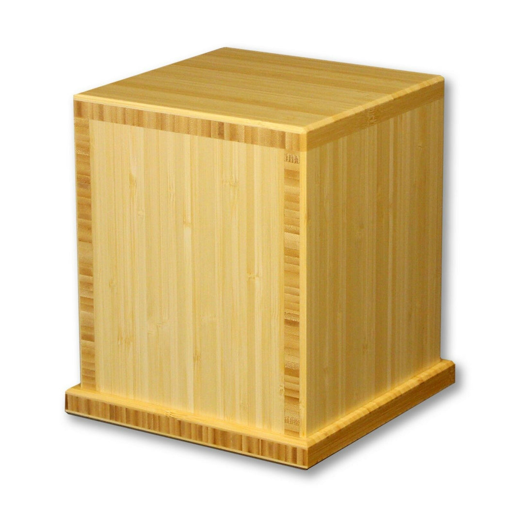 Biodegradable, Eco-friendly Bamboo Adult Funeral Cremation Urn, 210 Cubic Inches
